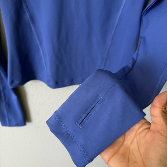 Gymshark Blue Quarter Zip Long Sleeve Active Top | Size XS - Picture 7 of 9